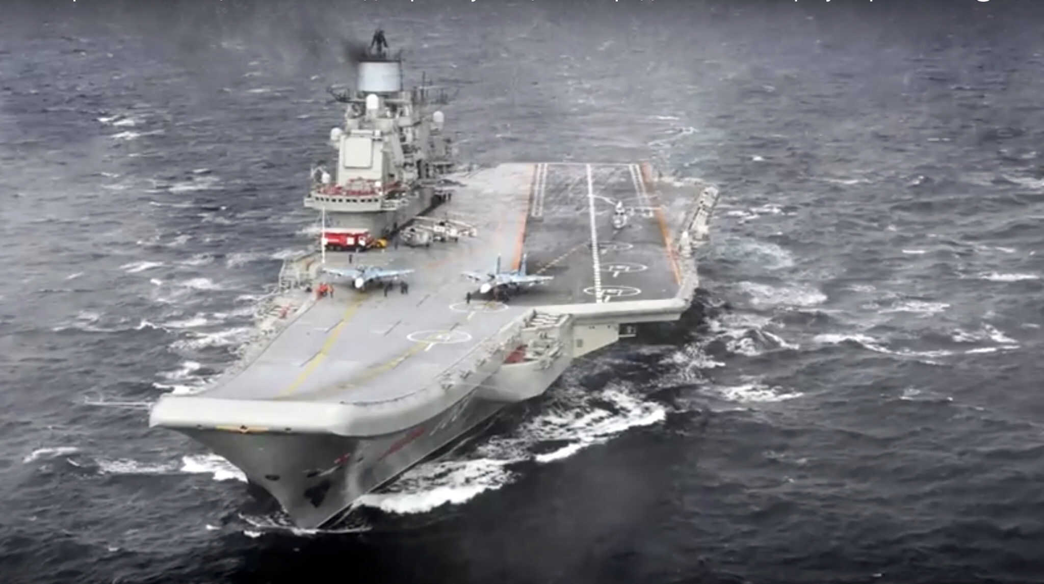 VIDEO Na palube ruskej lietadlovej lode Admirál Kuznecov vypukol požiar