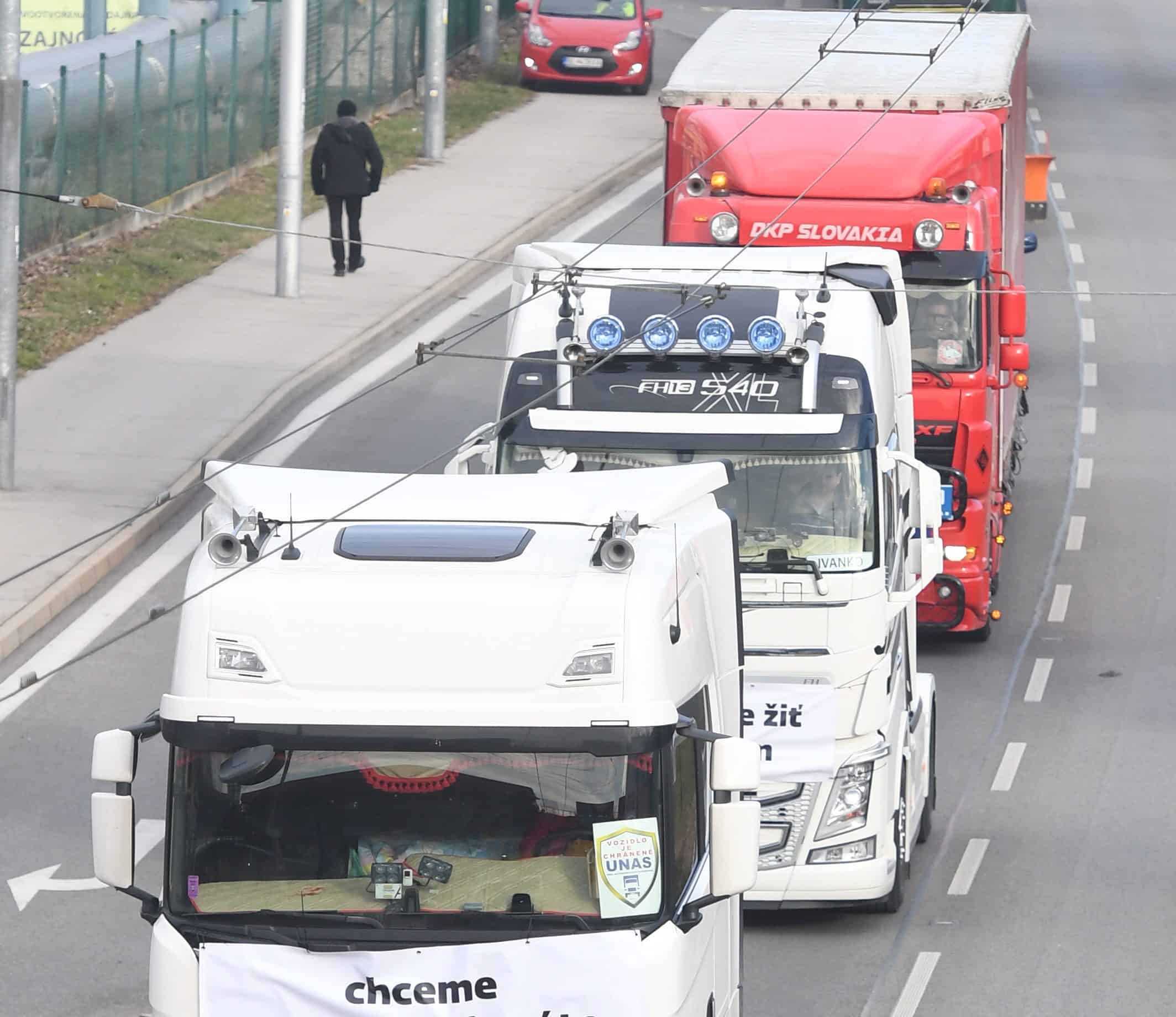 Štrajk autodopravcov sa rozširuje. Dopravný kolaps hrozí Žiline