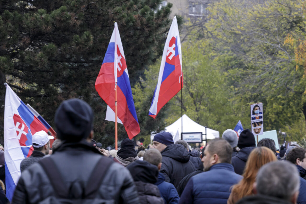 Protest v Bratislave.