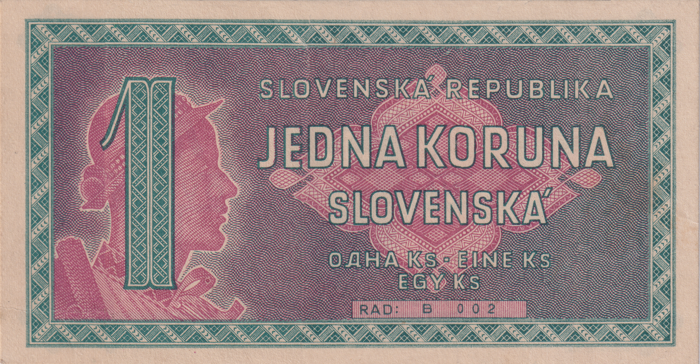 slovenská bankovka, aukcia 