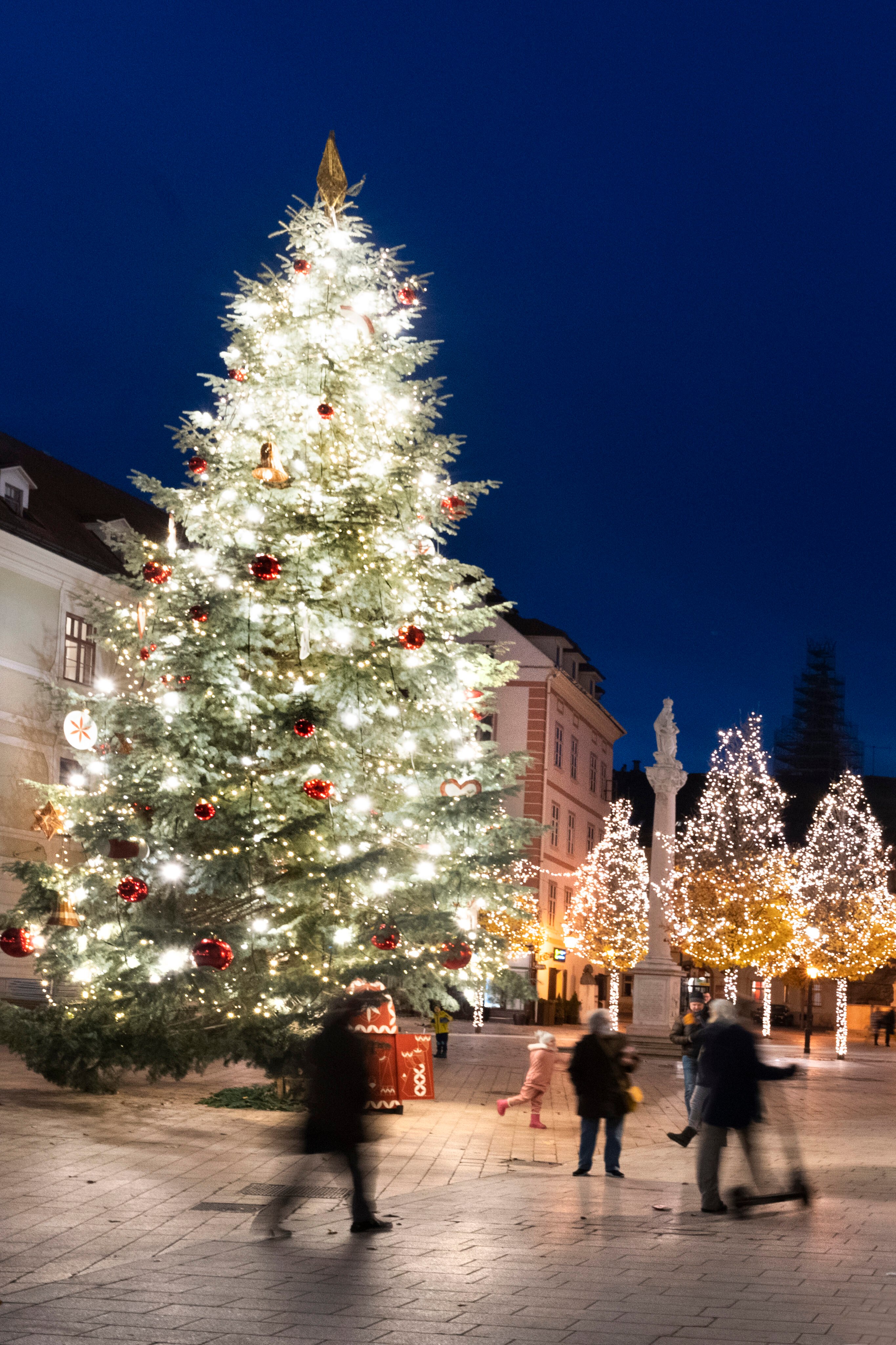 Vianočný strom v Bratislave.