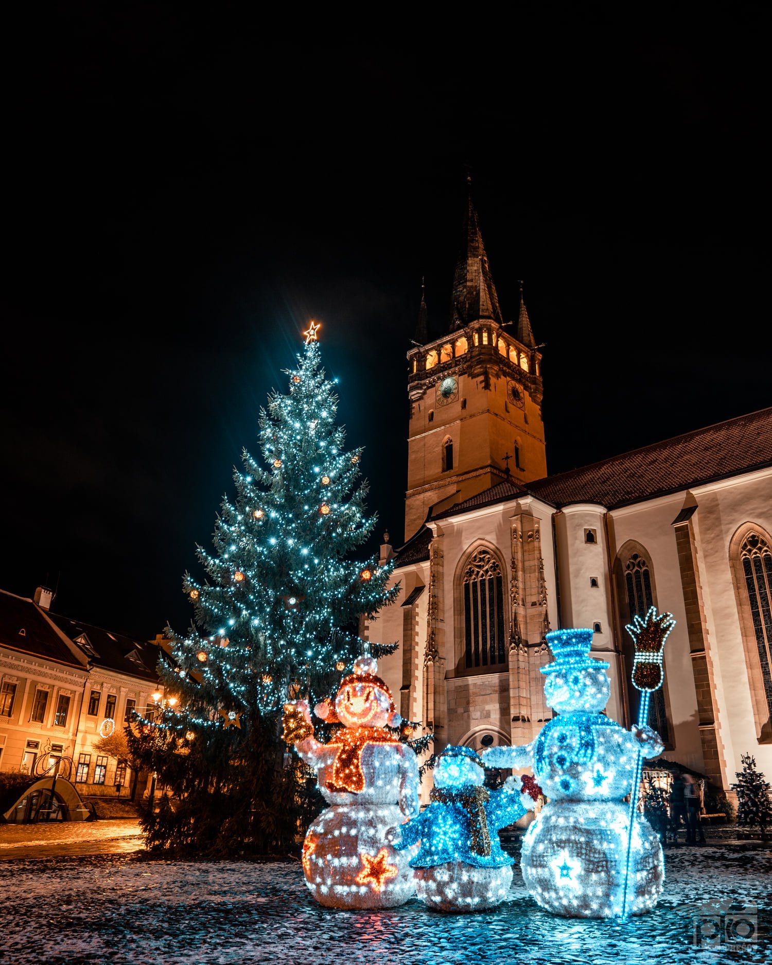 Vianočný strom v Prešove.