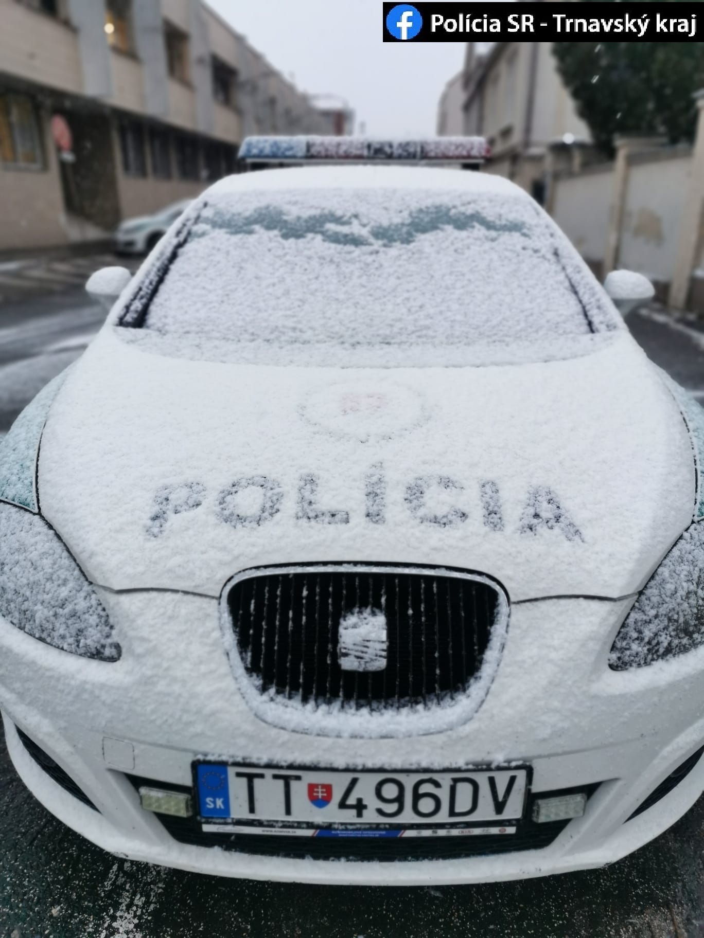 V Trnavskom kraji sneží.