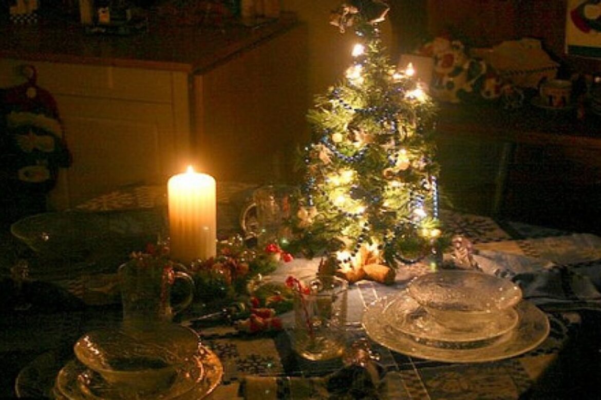 vecera, stromcek, vianoce