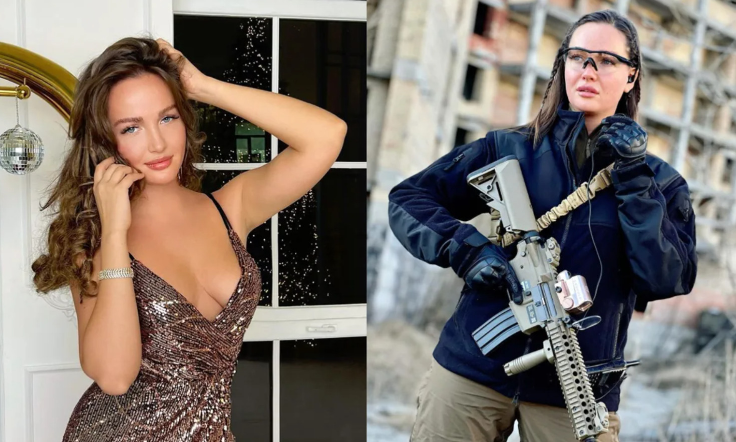 Ukrajinu sa rozhodla brániť aj bývalá Miss Ukrajina. Zdroj: anastasiia lena/ Instagram