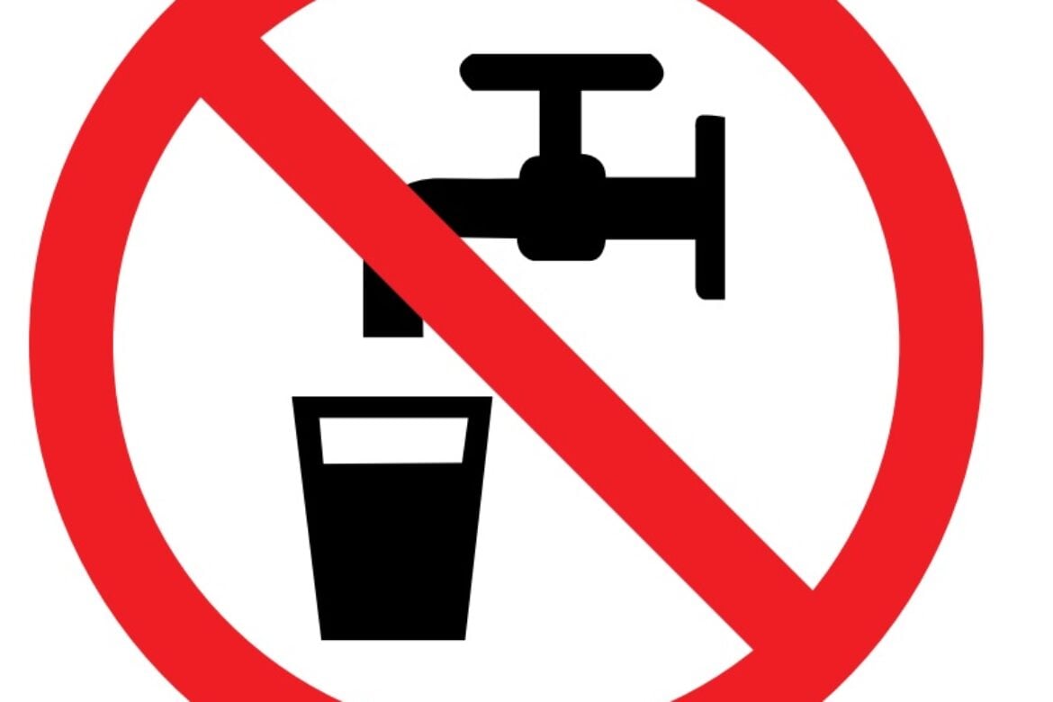 Znečistená voda, voda nie je pitná