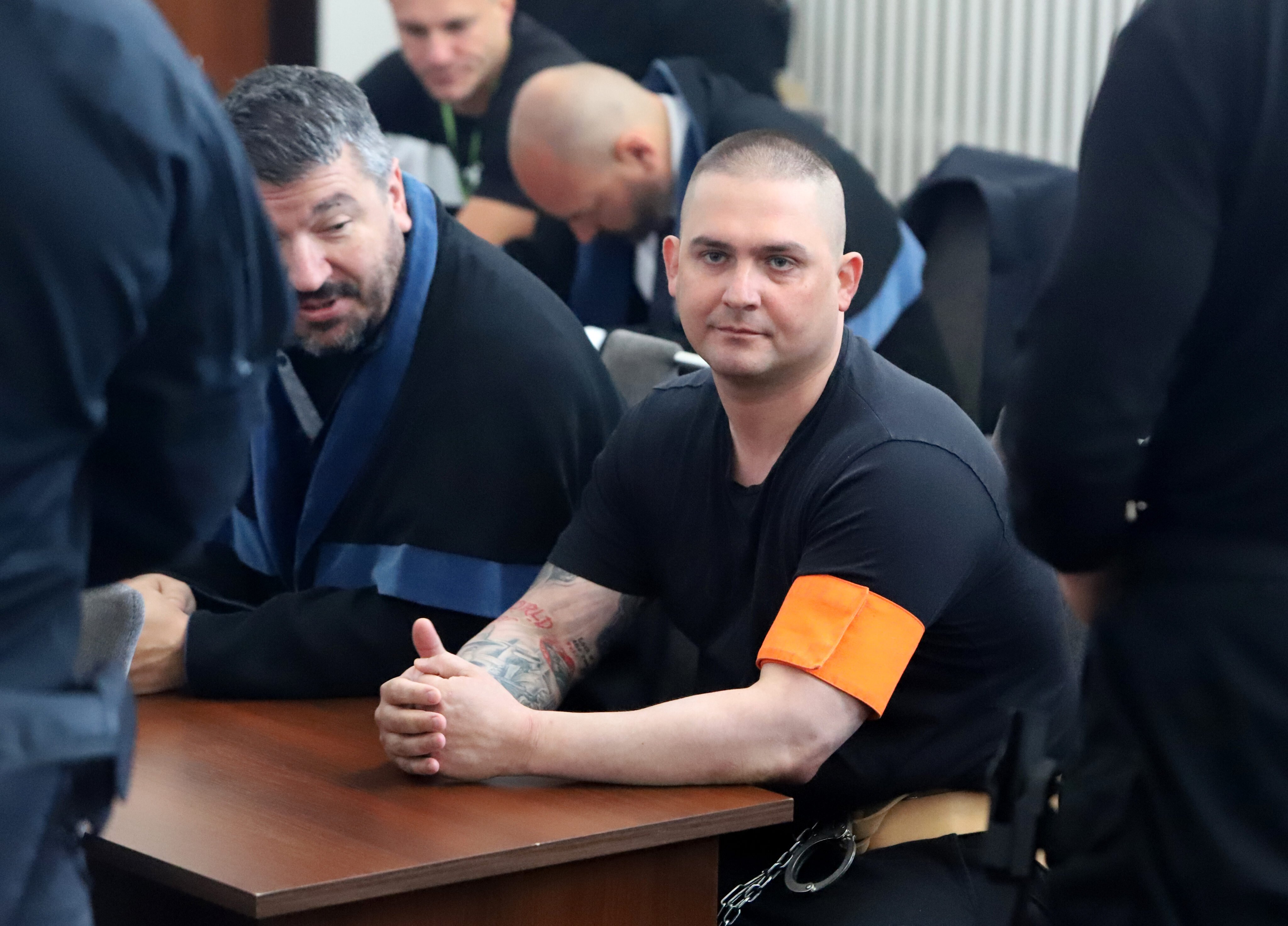 Na snímke odsúdený Miroslav Janeba počas procesu so zločineckou skupinou nazývanou sereďania pred senátom Špecializovaného trestného súdu , pracovisko Banská Bystrica v Ústave na výkon väzby v Banskej Bystrici v stredu 15. júna 2022. Foto: TASR