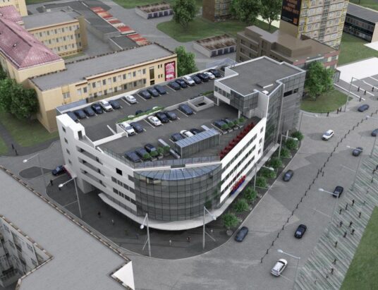 Pred MsÚ postavia nový parkovací dom, "jama" sa stane minulosťou. Zdroj: bystricoviny.sk
