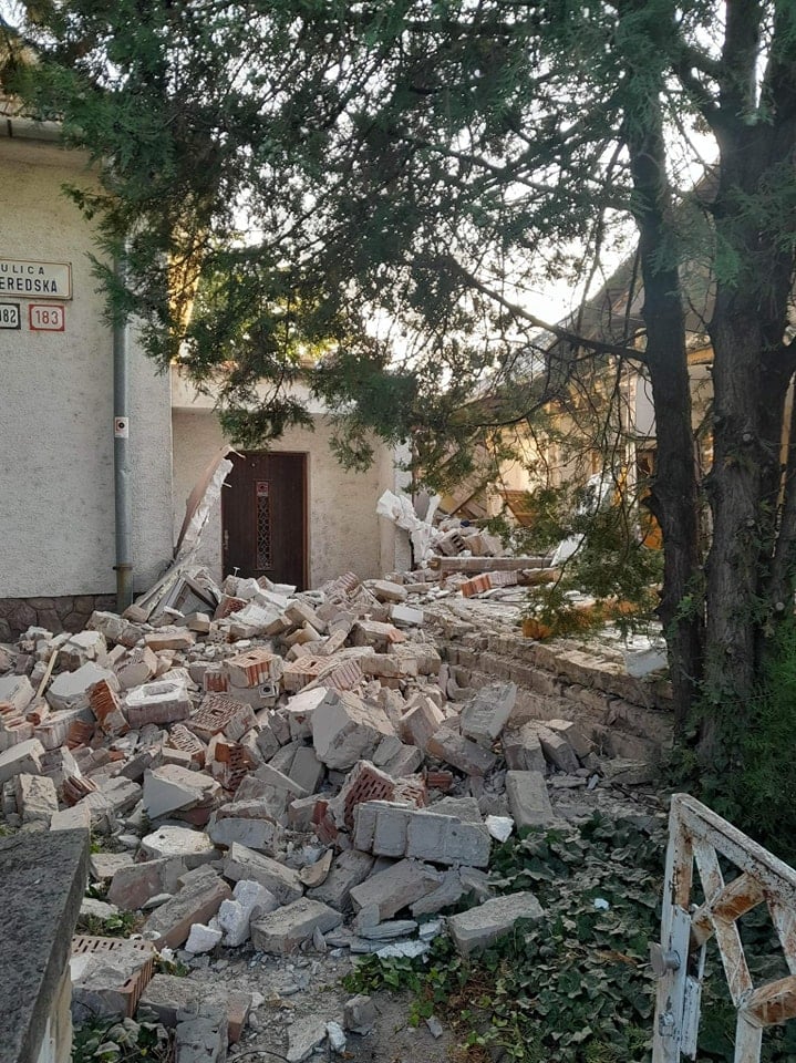 Výbuch domu v Trnave.