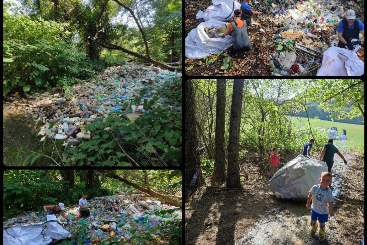 Obrovská hromada odpadu v obci Jasov.