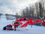 Zrážka lyžiarov si vyžiadala život malého chlapca. ZDROJ Facebook Air-Transport Europe, letecká záchranná služba