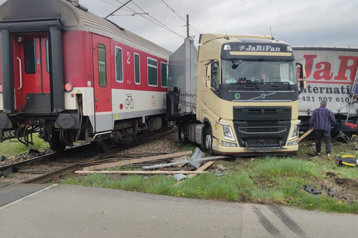 vlak kamion Prešov