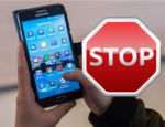 Mobil, smartphone, stop. Zdroj: TASR/AP