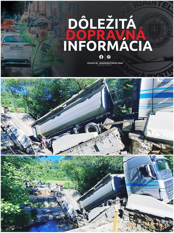 Most sa pod kamiónom zrazu ZLOMIL: Poznáme príčinu!