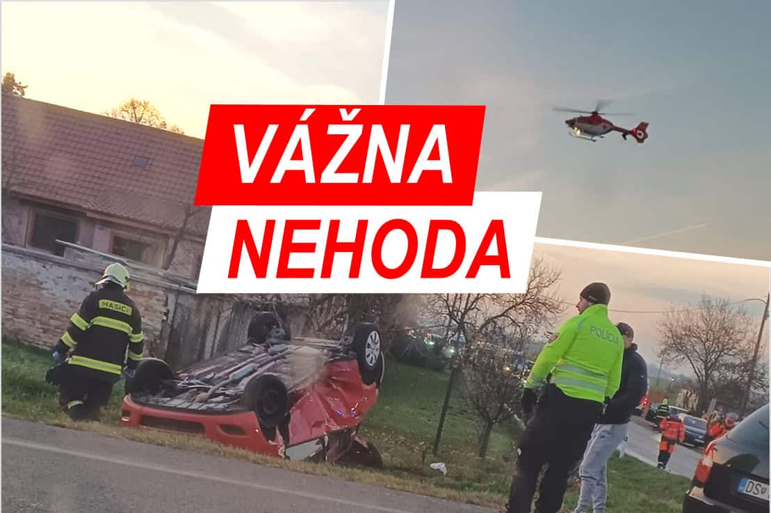 FOTO VÁŽNA NEHODA Auto po zrážke skončilo na streche: Zranenia utrpeli aj DETI, zasahovať musel vrtuľník! Mrazivé detaily
