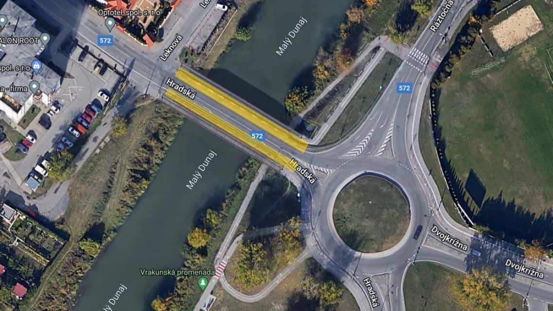 Hlavné mesto uzatvára most na Hradskej ulici