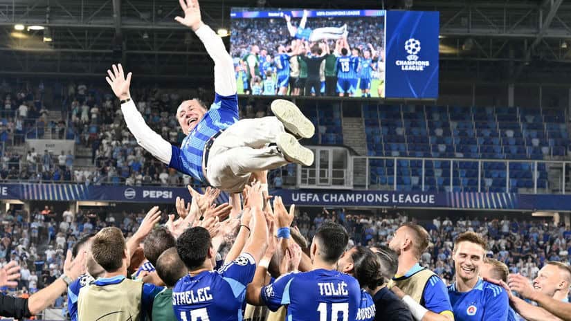 ŠK Slovan Bratislava. Zdroj: TASR/Pavel Neubauer