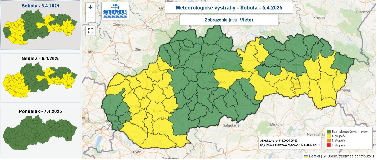 Zdroj: SHMÚ