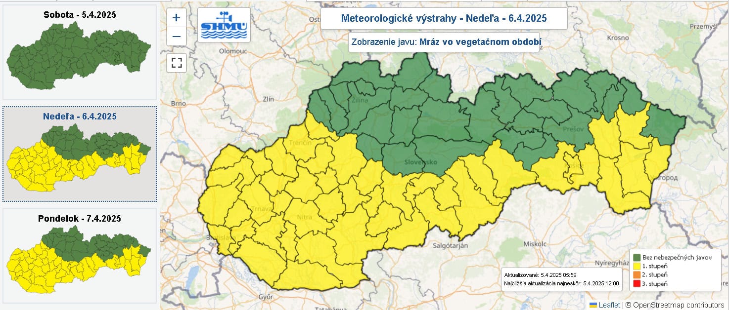 Zdroj: SHMÚ