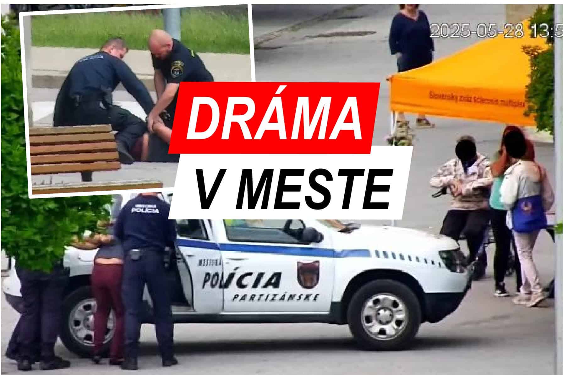 DRÁMA V CENTRE Muž ÚTOČIL na každého, kto mu prišiel do cesty, aj na POLICAJTOV! Tí nemali na výber… FOTO