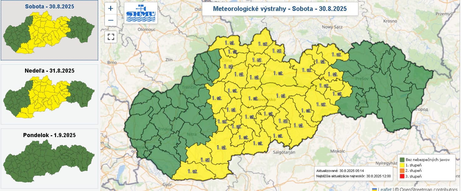 Zdroj: SHMÚ