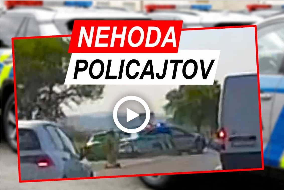VIDEO DESIVEJ nehody POLICAJTOV: Tvrdá zrážka, škoda za desaťtisíce eur! Kritizujú riskantný manéver