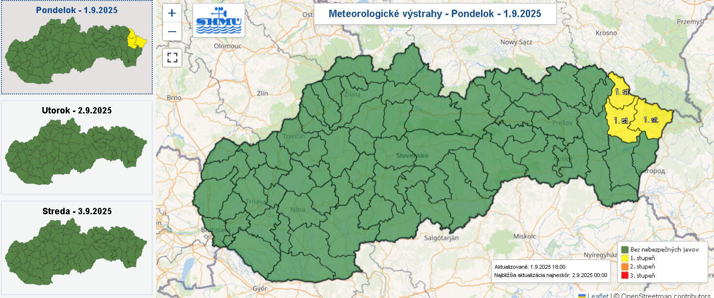 Zdroj: SHMÚ