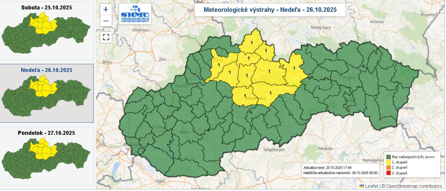 Zdroj: SHMÚ