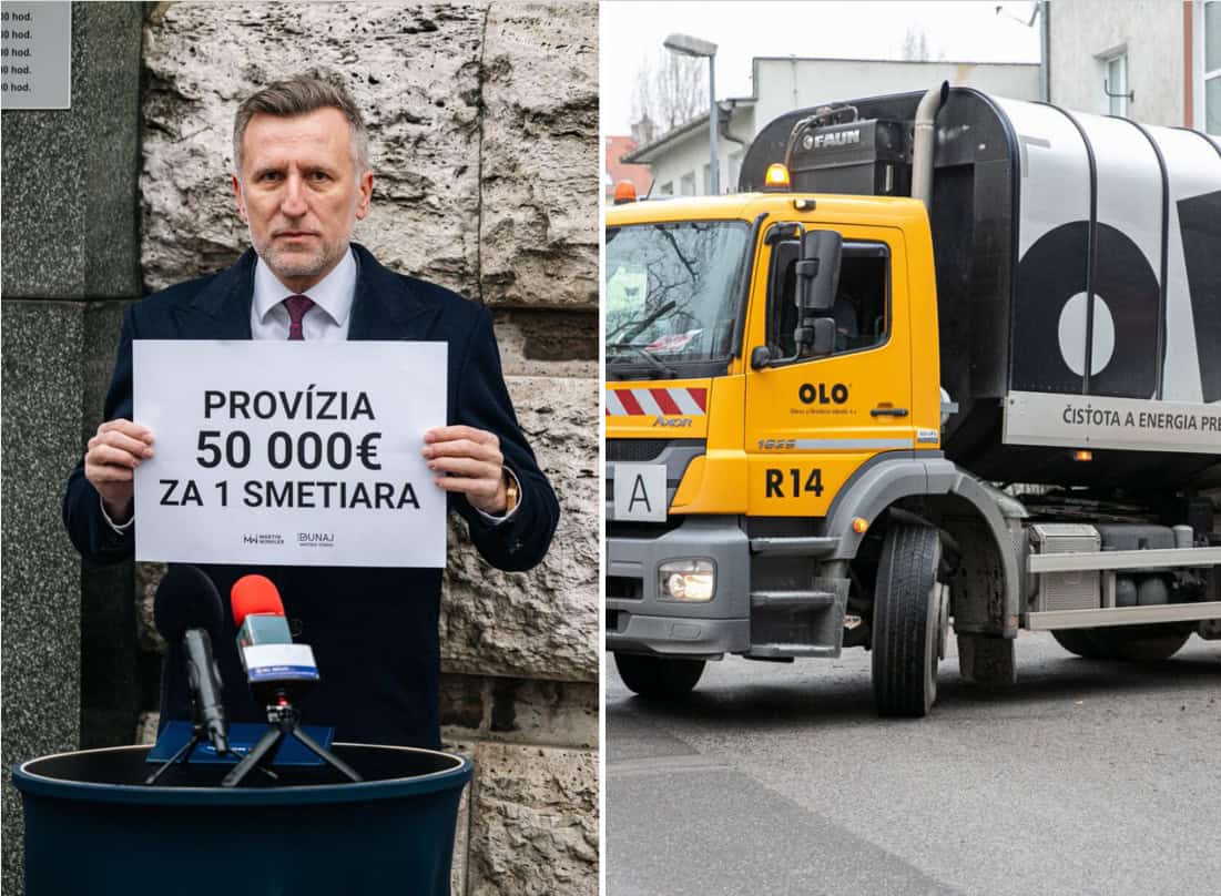 Bratislava má najdrahších smetiarov na svete, kritizuje Winkler. Jeden smetiar OLO môže stáť až 50 000 eur na províziach 