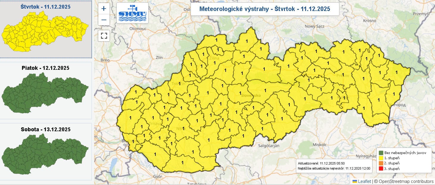 Zdroj: SHMÚ