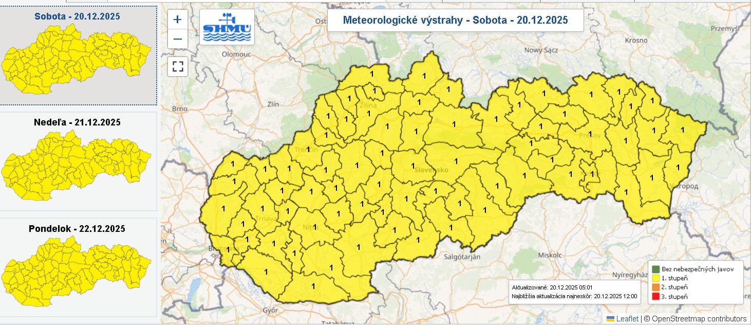 Zdroj: SHMÚ