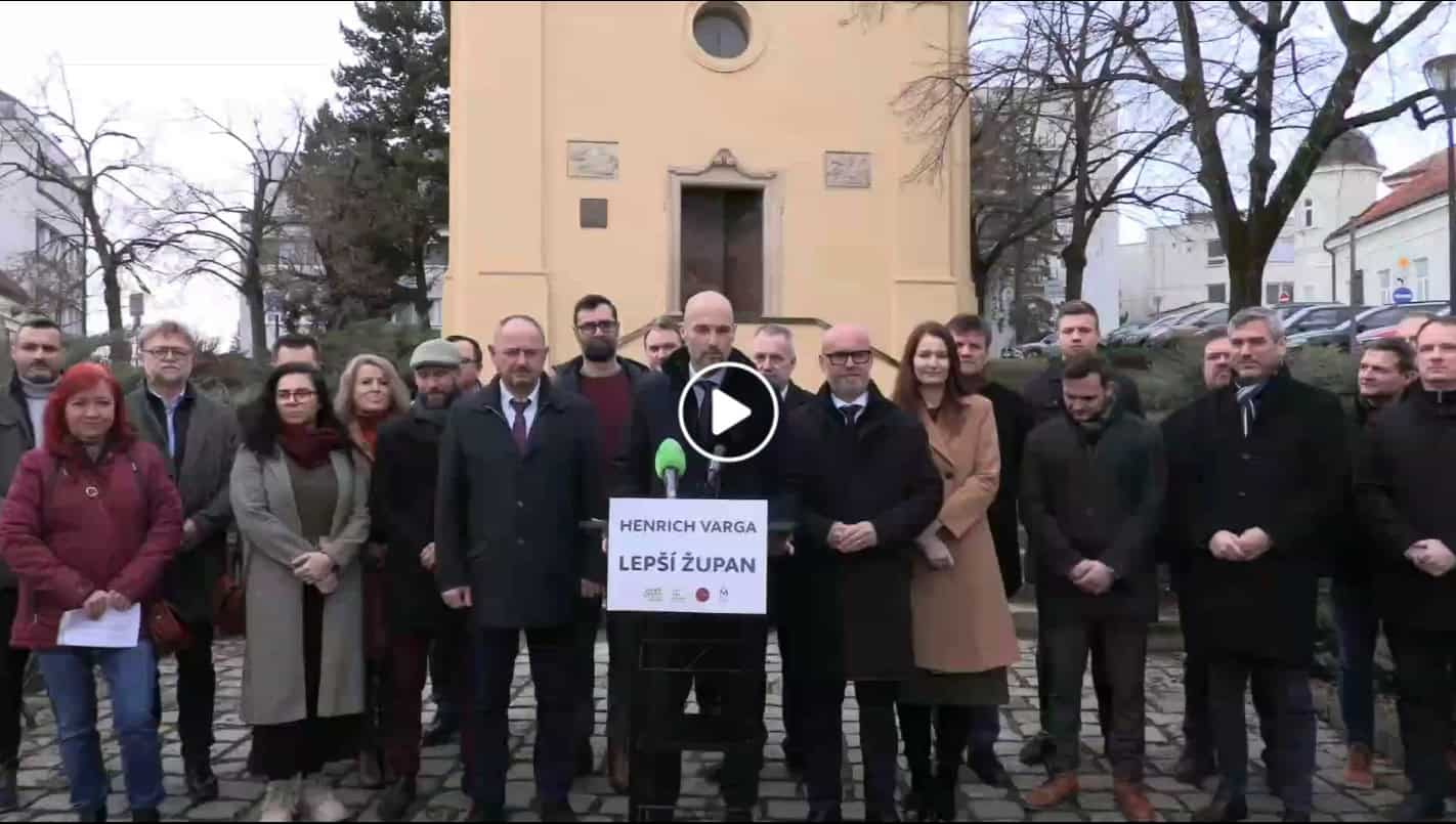VIDEO Henrich Varga oznámil kandidatúru na nitrianskeho župana, chce zmenu a boj proti korupcii