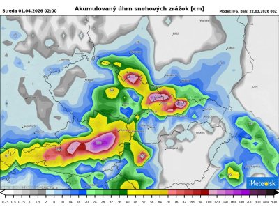 Na Slovensko sa vracia zima: Varujú pred snehovou kalamitou (mapa sneženia)
