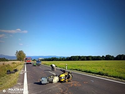 Nehoda troch motocyklov pri Spišskej Belej: Cesta opäť prejazdná
