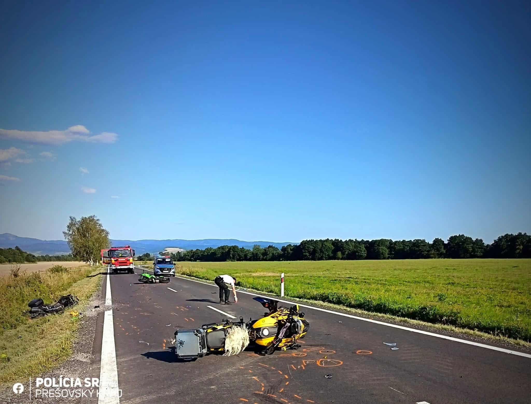 Nehoda troch motocyklov pri Spišskej Belej: Cesta opäť prejazdná