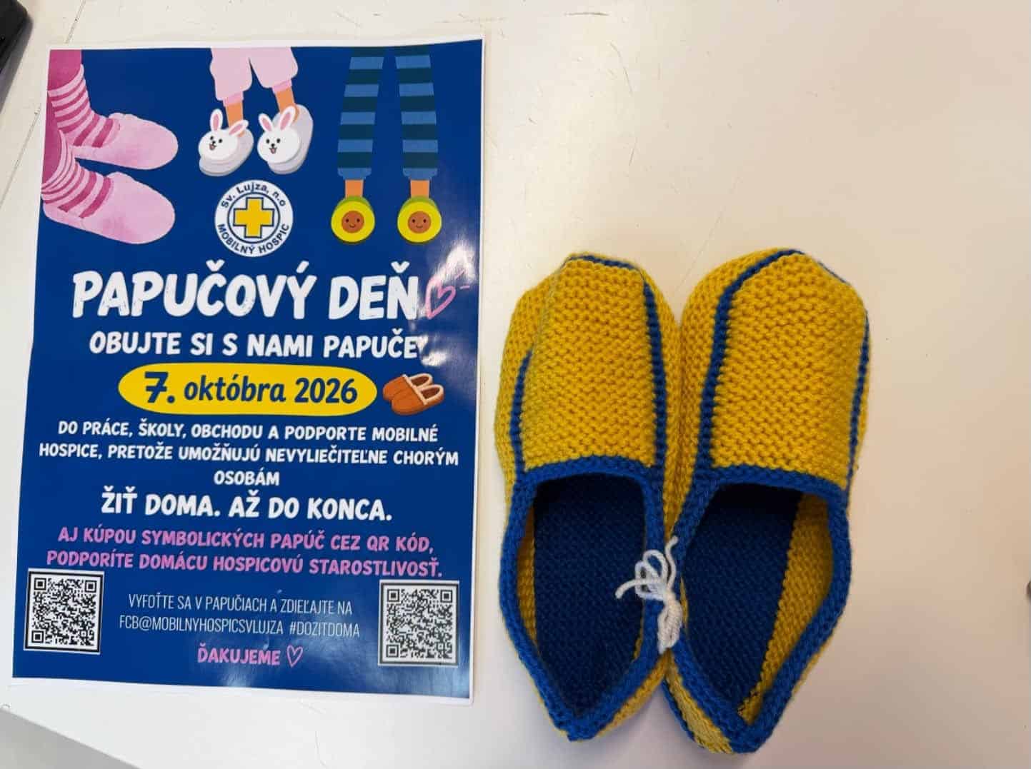 Papučový deň v Prievidzi: Výzva na podporu domácej hospicovej starostlivosti pre nevyliečiteľne chorých